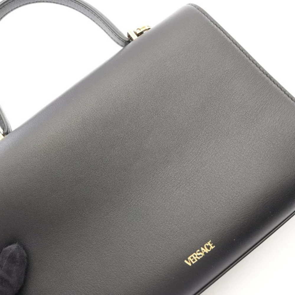 Versace Medusa Handbag Leather Black - Picture 6 of 6